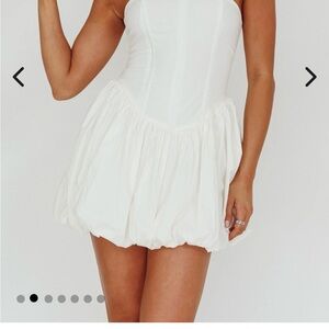 Selfie Leslie Strapless White Dress
